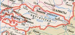 Карта Киргизии Черный список офшоров в Киргизии