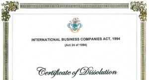 certificate of dissolution, офшор, Сейшелы